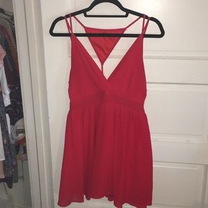 RED COCKTAIL DRESS
